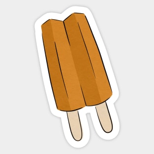 Orange Popsicle Sticker